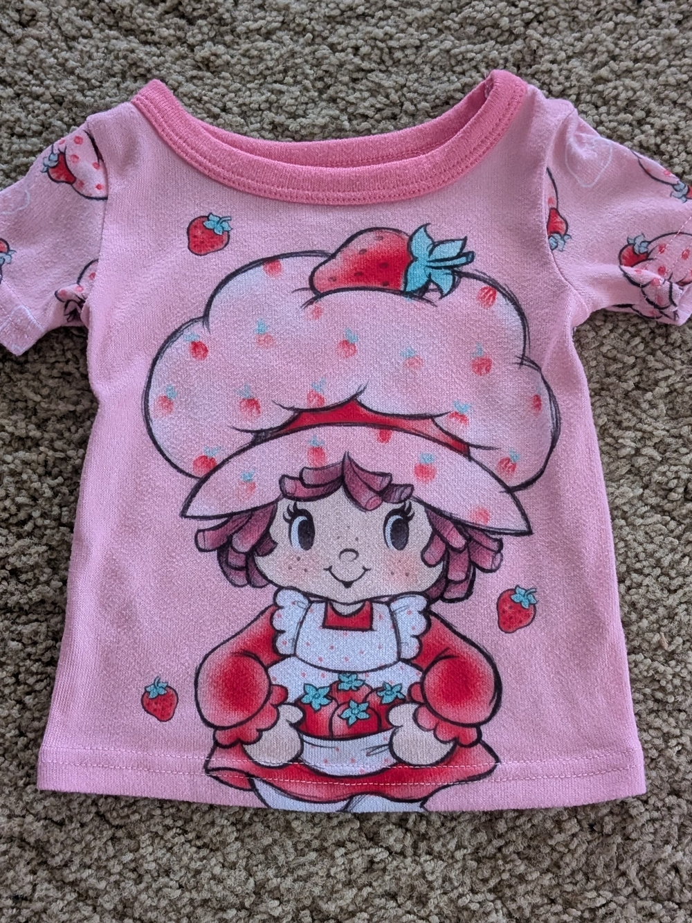 Pink Strawberry Shortcake Short Sleeve Tee for Kids